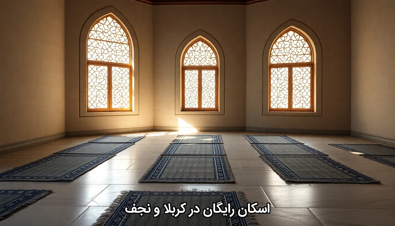 اسکان رایگان کربلا و نجف